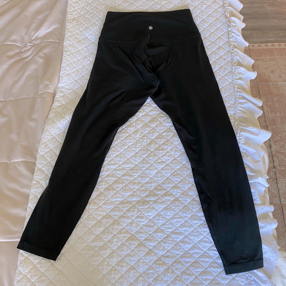Black Lululemon Align Leggings 25 in
